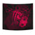 Hawaii Hibiscus Tapestry - Harold Turtle - Calico Red - Polynesian Pride