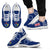 Cook Islands Sneakers - Cook Islands Flag Coat Of Arms BLue - A5 Unisex White - Polynesian Pride