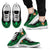 Tonga Wave Sneakers - Polynesian Pattern Green Color Men's Sneakers - White - Tonga White - Polynesian Pride