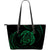 Hawaii Turtle Large Leather Tote - Green - Frida Style Black - Polynesian Pride