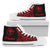 Hawaii Polynesian High Top Shoes - Hawaii Pride Red Version Unisex White - Polynesian Pride