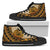 American Samoa High Top Shoes - Polynesian Wild Style Unisex Black - Polynesian Pride