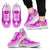 Tonga Wave Sneakers - Polynesian Pattern White Pink Color Men's Sneakers - White - Tonga White - Polynesian Pride