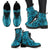 Polynesian Leather Boots Grown Blue White - Polynesian Pride