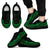 Cook Islands Wave Sneakers - Polynesian Pattern Green Color Men's Sneakers - Black - Cook Islands Black - Polynesian Pride
