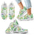 Hawaii Tropical Orange Orchids Strelitzia Monstera Sneakers Kid's Sneakers White - Polynesian Pride