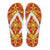 Polynesian Flip Flops Orange Women's Flip Flops White - Polynesian Pride