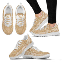 Cook Islands Polynesian Tribal Sneakers 05 Women's Sneakers White - Polynesian Pride