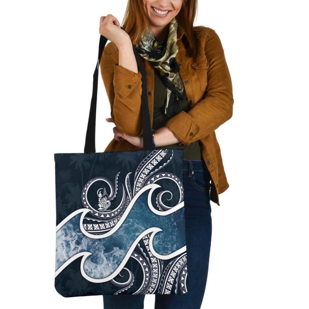 New Caledonia Polynesian Tote Bag - Ocean Style Tote Bag One Size Blue - Polynesian Pride