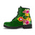 American Samoa Leather Boots - Manu'atele Hibiscus Flag - Polynesian Pride