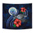 Federated States Of Micronesia Polynesian Tapestry - Blue Turtle Hibiscus - Polynesian Pride