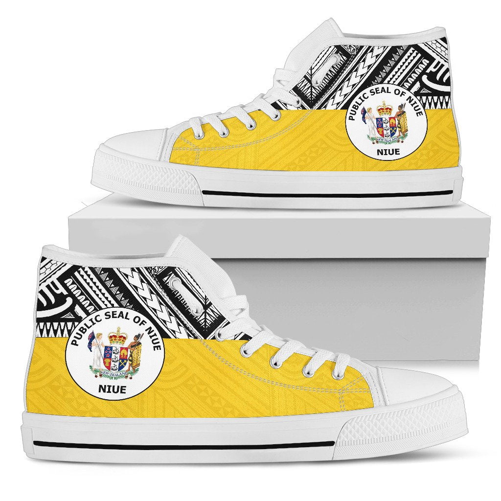 Niue High Top Shoes - Polynesian Design - Polynesian Pride
