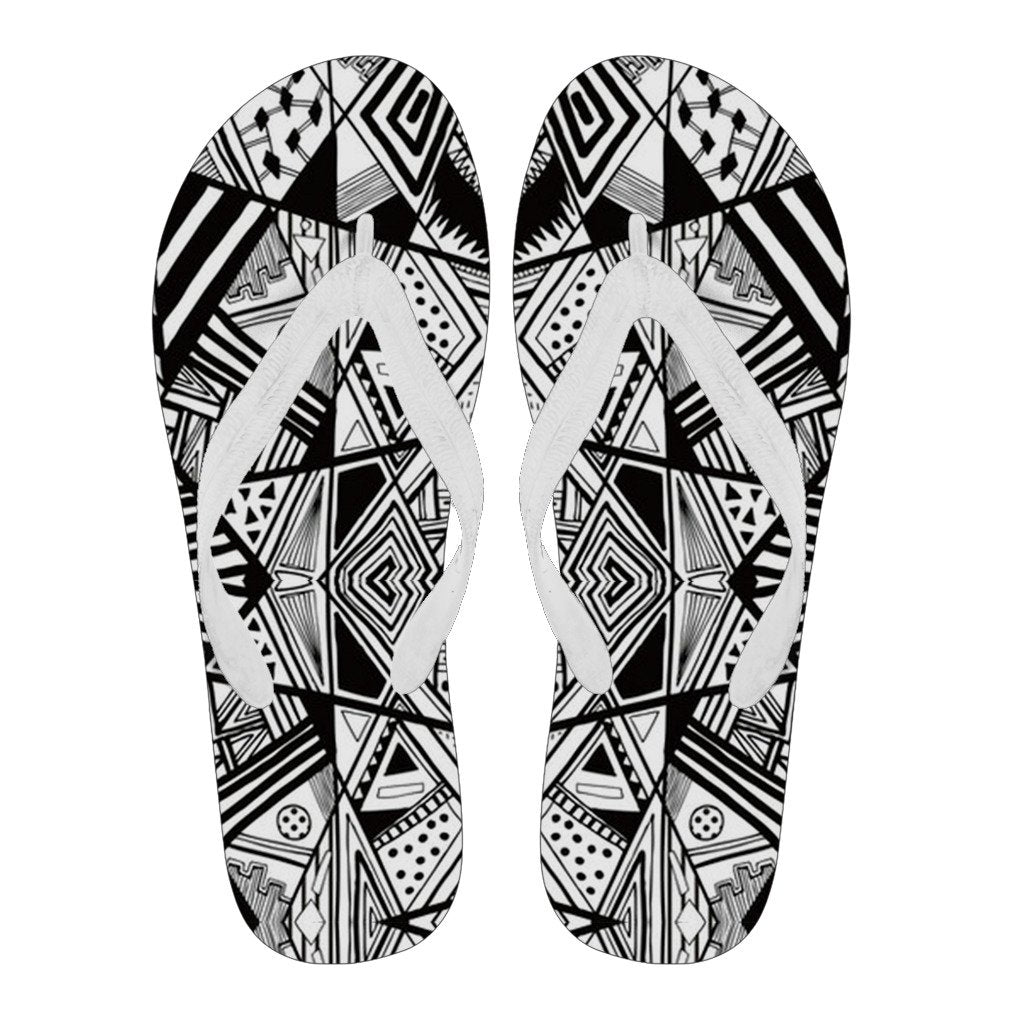 Polynesian 17 Flip Flops Men White - Polynesian Pride