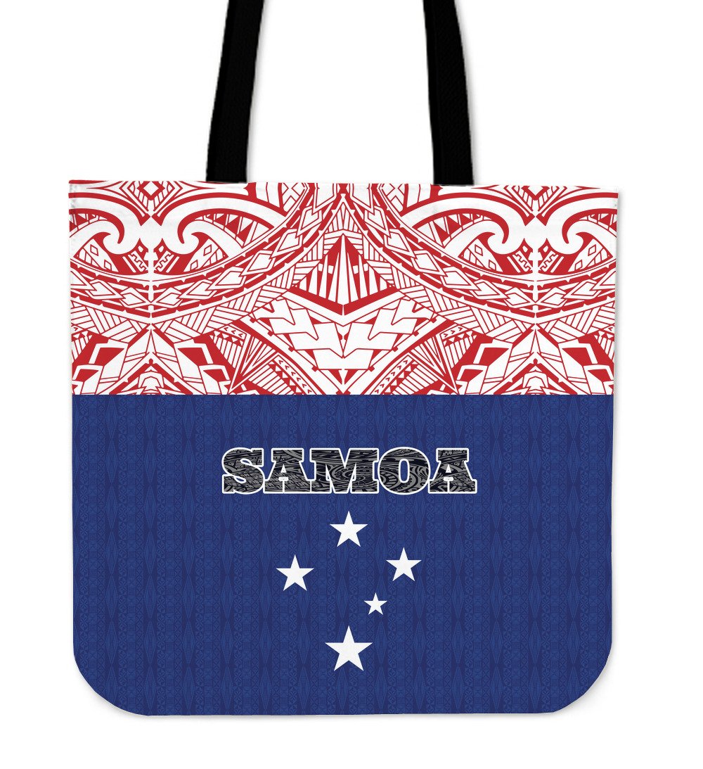 Samoa Tote Bag - Polynesian Design Tote Bag One Size Black - Polynesian Pride