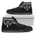 Kosrae High Top Shoes - Micronesian Black Style Unisex Black - Polynesian Pride