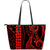 Hawaii Kakau Red Polynesian Large Leather Tote Red - Polynesian Pride