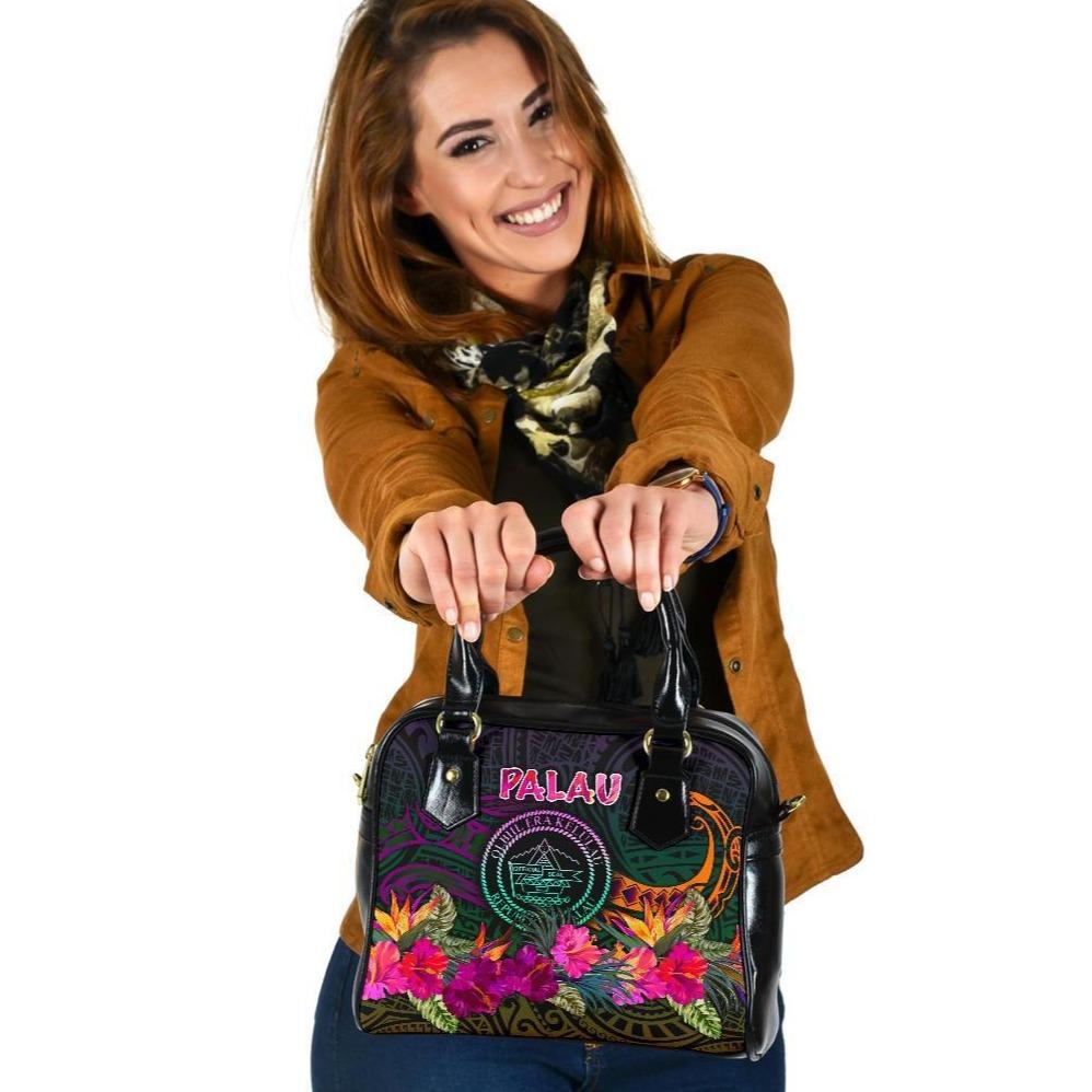 Palau Shoulder Handbag - Summer Hibiscus One Size Reggae - Polynesian Pride