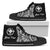 Hawaii Polynesian Custom Personalised High Top Shoes - Hawaii Pride White Version Unisex Black - Polynesian Pride