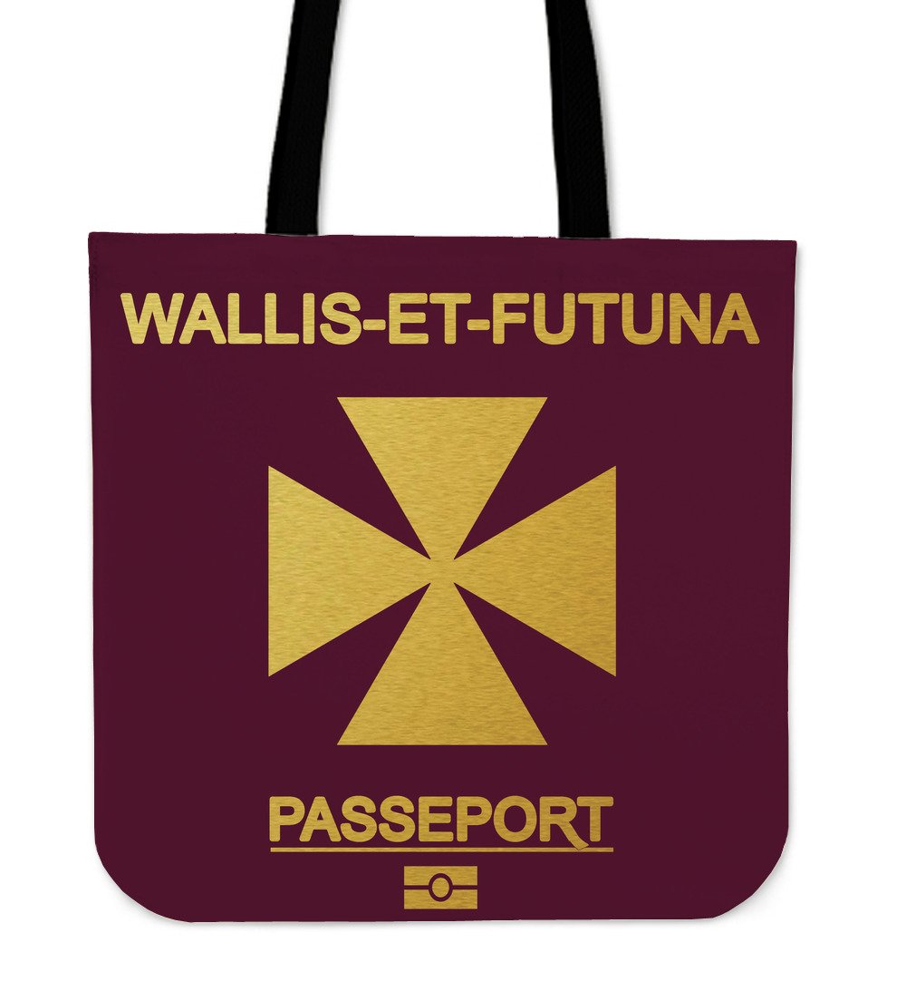 Wallis and Futuna Passport Tote Bag Tote Bag One Size Red - Polynesian Pride