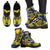 Niue Leather Boots - Polynesian Tattoo Flag - Polynesian Pride