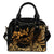 Polynesian Hawaii Shoulder Handbag - Polynesian Golden Humpback Whale One Size Golden - Polynesian Pride