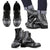 American Samoa Leather Boots - Polynesian Black Chief Version Black - Polynesian Pride