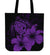 Hawaii Hibiscus Tote Bag - Turtle Map - Purple - Polynesian Pride