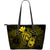 Hawaii Hibiscus Large Leather Tote Bag - Harold Turtle - Yellow Yellow - Polynesian Pride