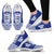 American Samoa Sneakers - American Samoa Seal Polynesian Tattoo Blue White - Polynesian Pride