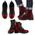 Marshall Islands Leather Boots - Tribal Red Red - Polynesian Pride