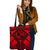 Tonga Polynesian Tote Bags - Tonga Red Seal with Polynesian tattoo Tote Bag One Size Red - Polynesian Pride