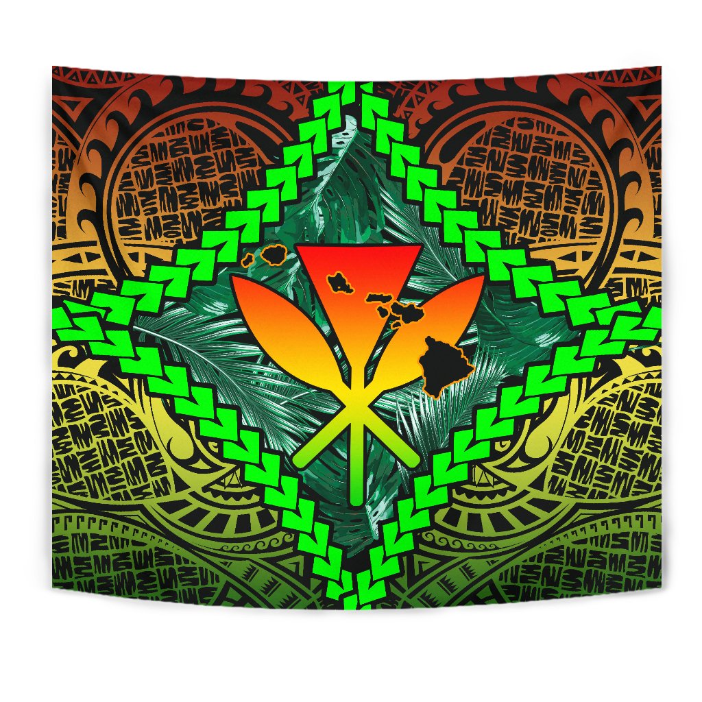 Hawaii Kanaka Kakau Tropical Polynesian Tapestry - Polynesian Pride