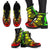 New Caledonia Leather Boots - Polynesian Tattoo Reggae - Polynesian Pride