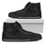 Hawaii State Tattoo Swirly Gray Polynesian High Top Shoes Mens High Top Black - Polynesian Pride