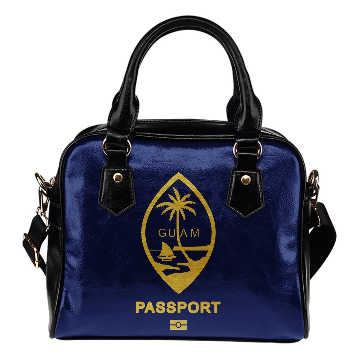 Guam Passport Shoulder Handbag One Size Blue - Polynesian Pride