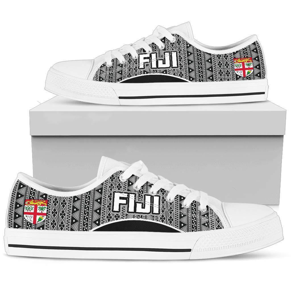 Fiji Low Top Shoes - Tapa Pattern Sport Style - Polynesian Pride