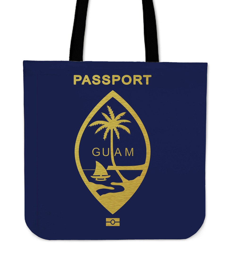 Guam Passport Tote Bag Tote Bag One Size Blue - Polynesian Pride