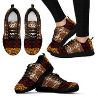 Samoa Sneakers - Samoa Siapo Pattern - NN8 - Polynesian Pride