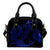 Anchor Blue Poly Tribal Shoulder Handbag One Size Blue - Polynesian Pride