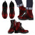 fiji Leather Boots - Polynesian Red Chief Version Black - Polynesian Pride