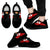 Tonga Sneakers - Tonga Flag Coat Of Arms & Wings Black & White - A0 Men Black - Polynesian Pride