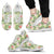 Hawaii Tropical Hibiscus, Plumeria Green Sneakers Men's Sneakers White - Polynesian Pride