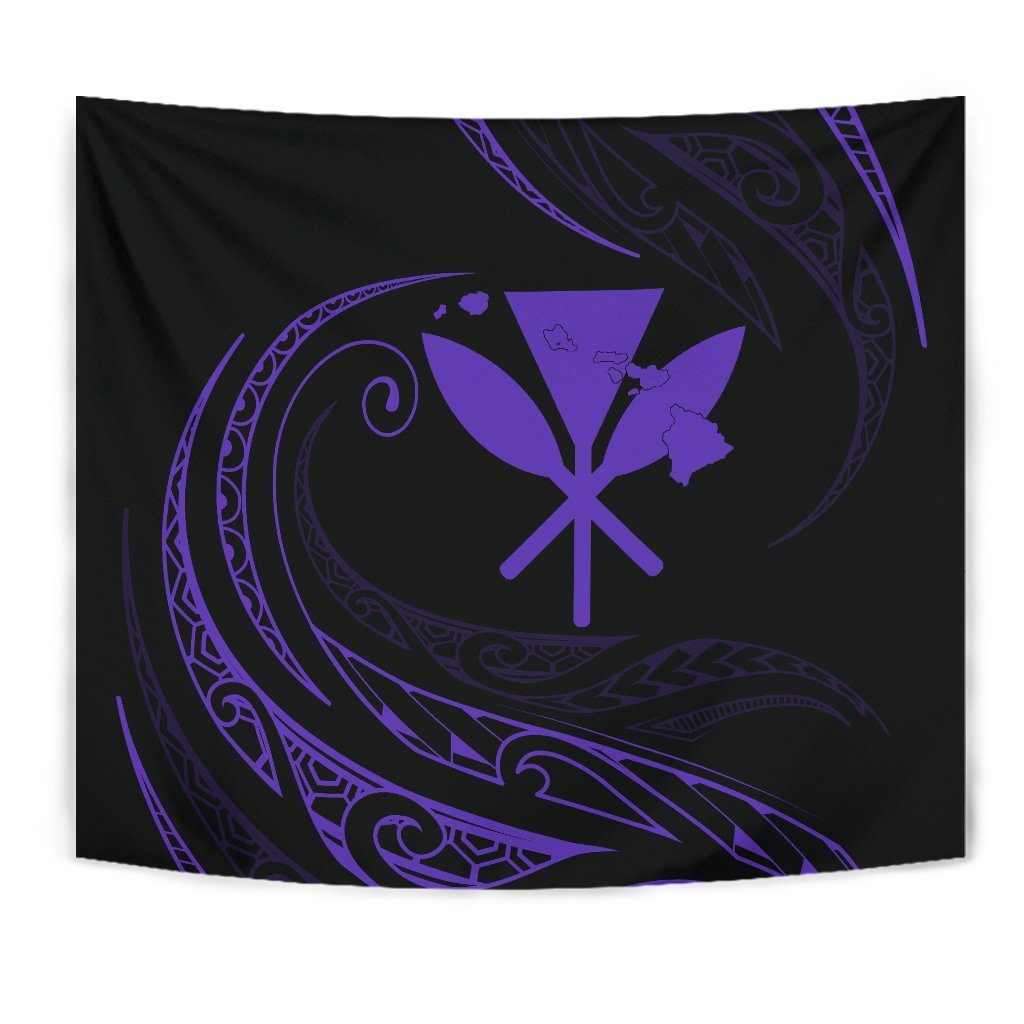 Kanaka Tapestry - Purple - Frida Style - Polynesian Pride