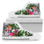 Fiji High Top Shoes White - Turtle Plumeria Banana Leaf Unisex White - Polynesian Pride