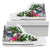 Samoa High Top Shoes White - Turtle Plumeria Banana Leaf Unisex White - Polynesian Pride