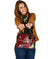 Tonga Custom Personalised Shoulder Handbag - Turtle Plumeria (Red) One Size Red - Polynesian Pride