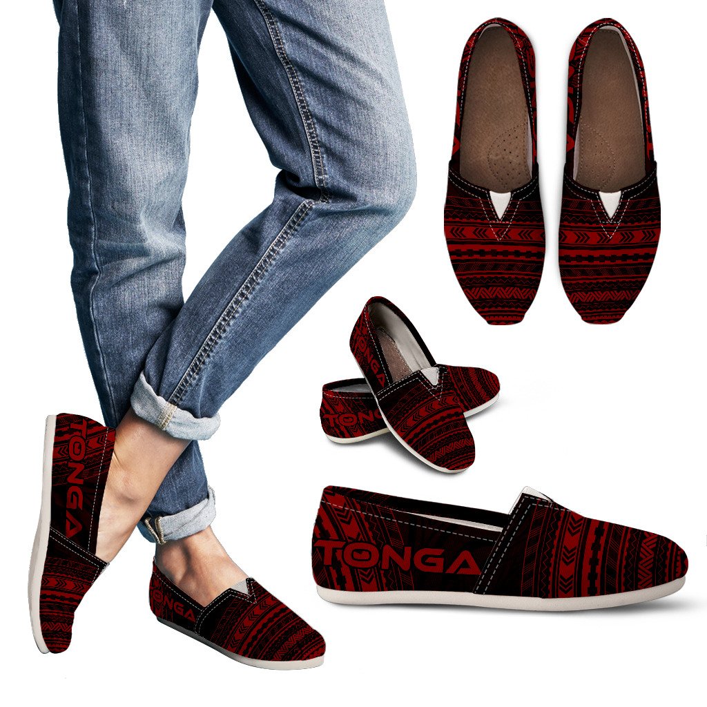 Tonga Casual Shoes - Polynesian Red Chief Version Women Red - Polynesian Pride