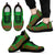 Vanuatu Sneakers - Vanuatu Polynesian Chief Tattoo Green Red Version Unisex Black - Polynesian Pride