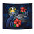 Nauru Polynesian Tapestry - Blue Turtle Hibiscus - Polynesian Pride