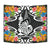 New Caledonia Coat Of Arms Tapestrys - Tropical Flowers Style - Polynesian Pride